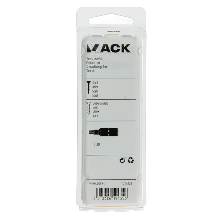 Afbeelding laden in galerijviewer, Mack 1017328 - torx schroefbit staal onbehandeld 2 st t 30 | 10 stuks
