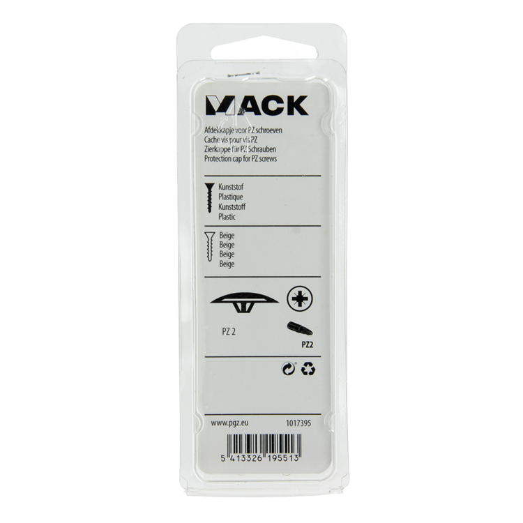 Afbeelding laden in galerijviewer, Mack 1017395 - afdekkapje vr pz schr.kunst. beige 40 st pz 2 | 10 stuks
