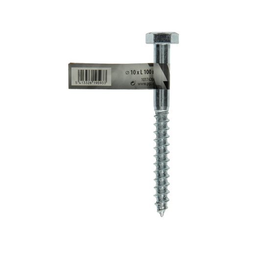 Mack 1017426 - houtdraadbout staal verzinkt 1 st 10 x 100 mm | 10 stuks