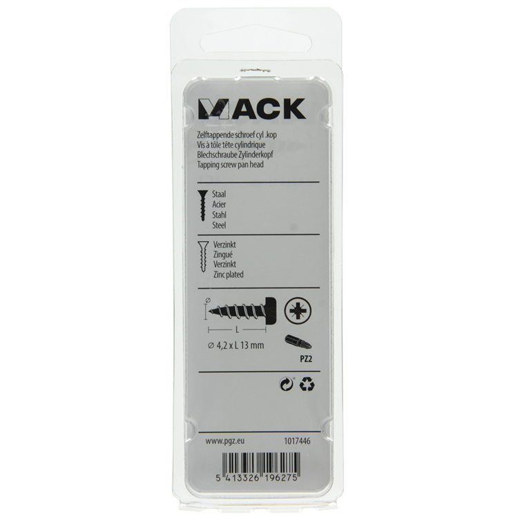 Load image into Gallery viewer, Mack 1017446 - zelftappende schroef cyl kop verz. 24st 4,2 x 13 mm | 10 stuks
