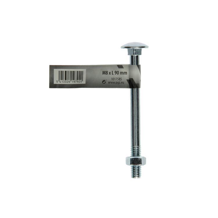 Afbeelding laden in galerijviewer, Mack 1017585 - houtbout + moer staal verzinkt1 st m8 x 90 mm | 10 stuks
