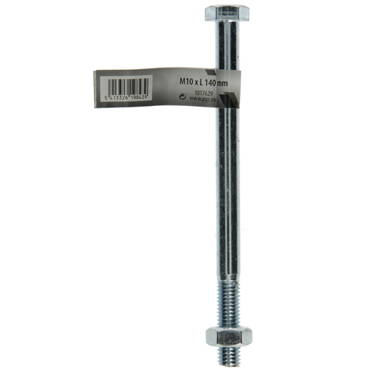 Mack 1017629 - mekaniekbout + moer staal verzinkt 1 st m10 x 140 mm | 10 stuks