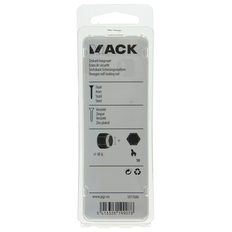 Load image into Gallery viewer, Mack 1017686 - zeskant borgmoer staal verzinkt 14 st m6 | 10 stuks
