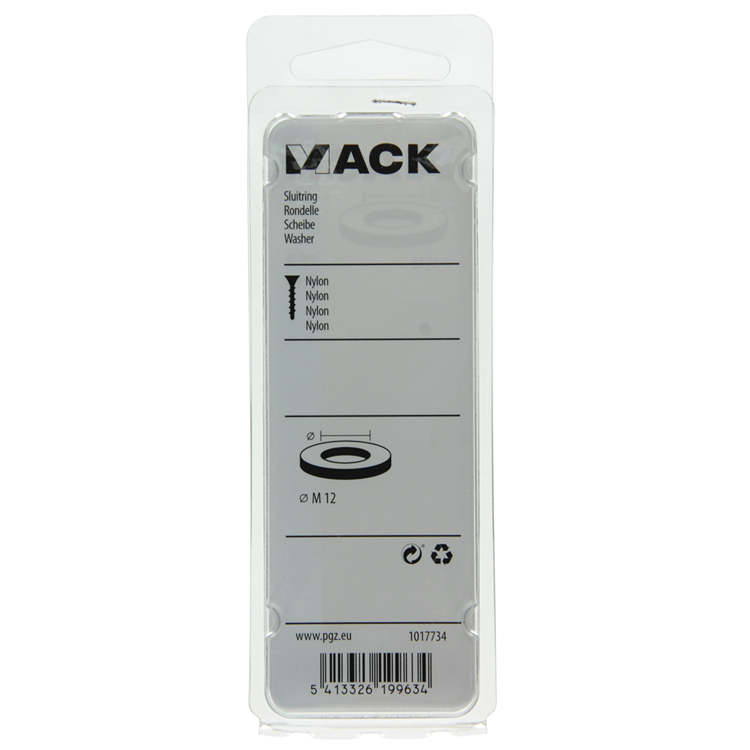 Load image into Gallery viewer, Mack 1017734 - sluitring nylon 4 st m12 | 10 stuks

