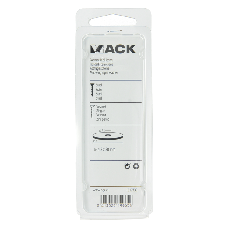 Load image into Gallery viewer, Mack 1017735 - carrosserie sluitring verzinkt25 st 4,2 x 20 mm | 10 stuks
