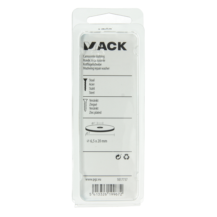 Load image into Gallery viewer, Mack 1017737 - carrosserie sluitring verzinkt22 st 6,5 x 20 mm | 10 stuks
