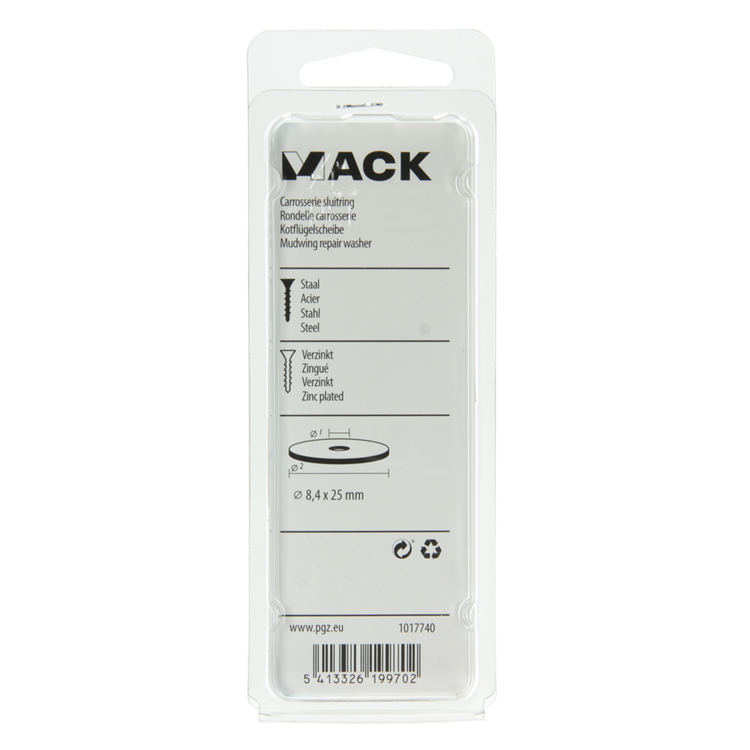 Load image into Gallery viewer, Mack 1017740 - carrosserie sluitring verzinkt18 st 8,4 x 25 mm | 10 stuks
