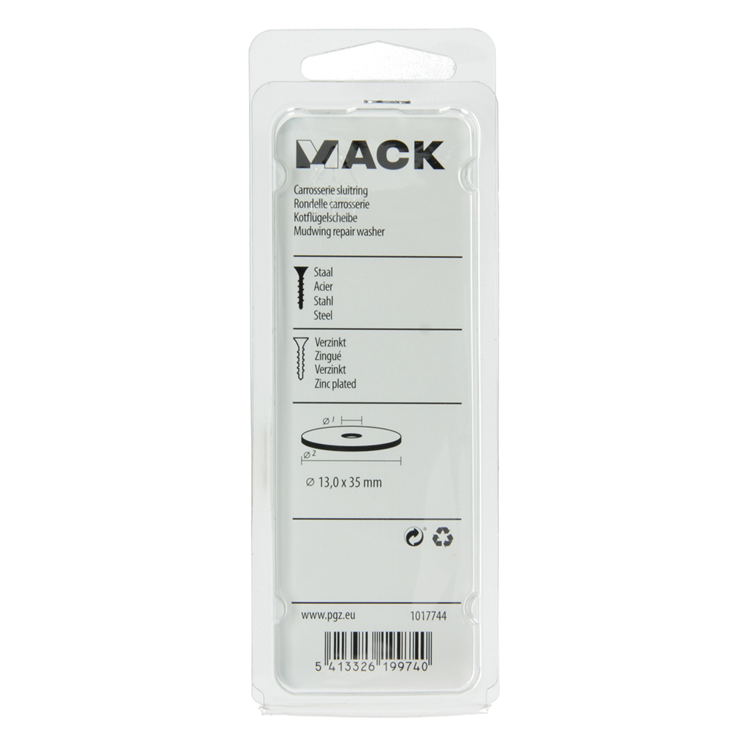 Load image into Gallery viewer, Mack 1017744 - carrosserie sluitring verzinkt8 st 13,0 x 35 mm | 10 stuks
