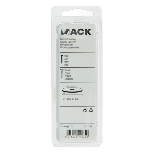 Mack 1017744 - carrosserie sluitring verzinkt8 st 13,0 x 35 mm | 10 stuks
