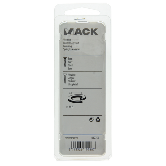 Mack 1017756 - veerring staal verzinkt 30 st m 8 | 10 stuks