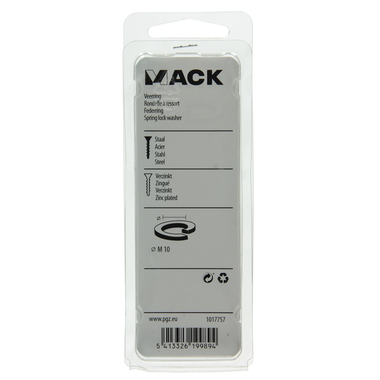 Load image into Gallery viewer, Mack 1017757 - veerring staal verzinkt 15 st m 10 | 10 stuks
