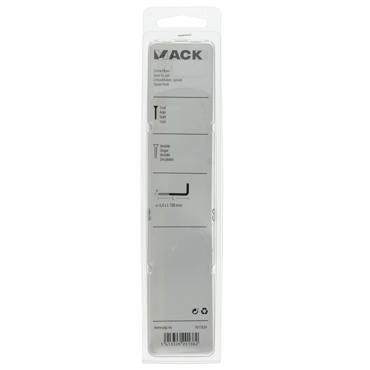 Load image into Gallery viewer, Mack 1017824 - schroefduim staal verzinkt 3 st 6,0 x 100 mm | 5 stuks
