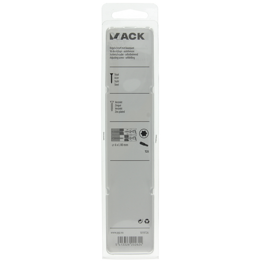Mack 1019726 - regelschroef verzinkt 10 st 6 x 80 mm | 5 stuks