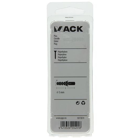 Mack 1017879 - plug polyethyleen 30 st 5 mm | 10 stuks