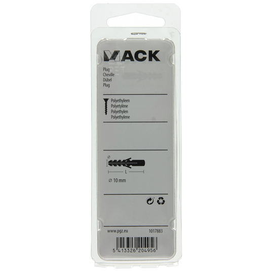 Mack 1017883 - plug polyethyleen 8 st 10 mm | 5 stuks