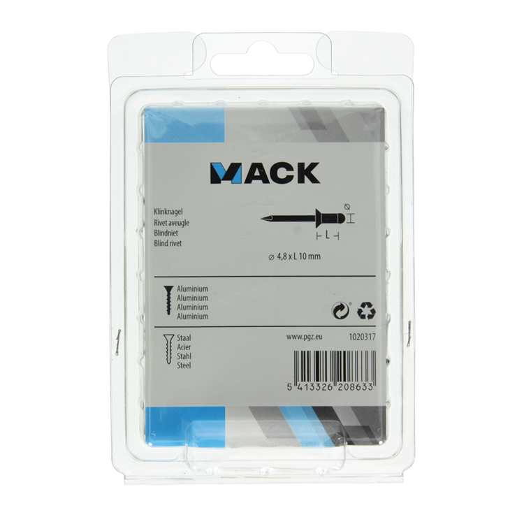 Load image into Gallery viewer, Mack 1020317 - 80 blindnieten alu 4,8x10mm | 5 stuks

