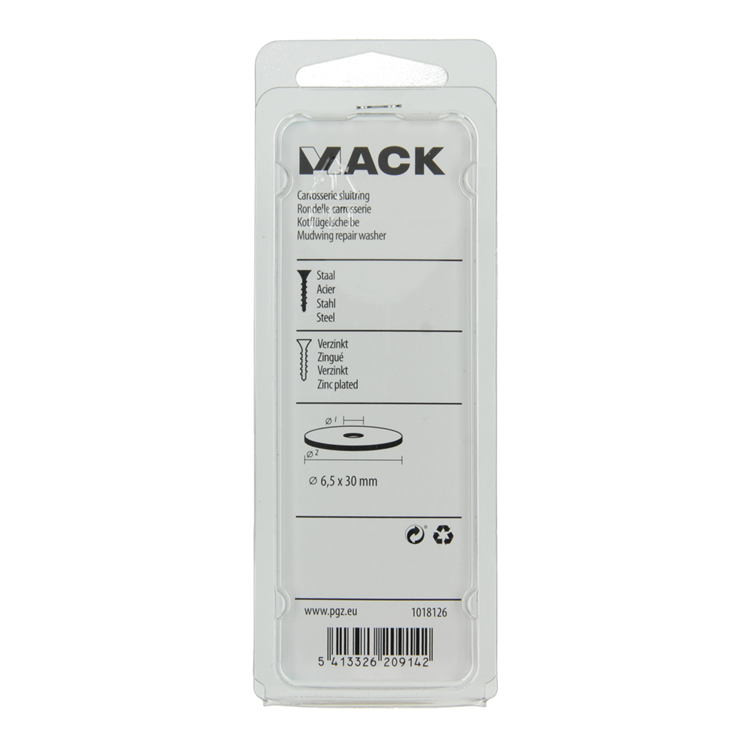 Load image into Gallery viewer, Mack 1018126 - carrosserie sluitring verzinkt40 st 6,5 x 30 mm | 5 stuks
