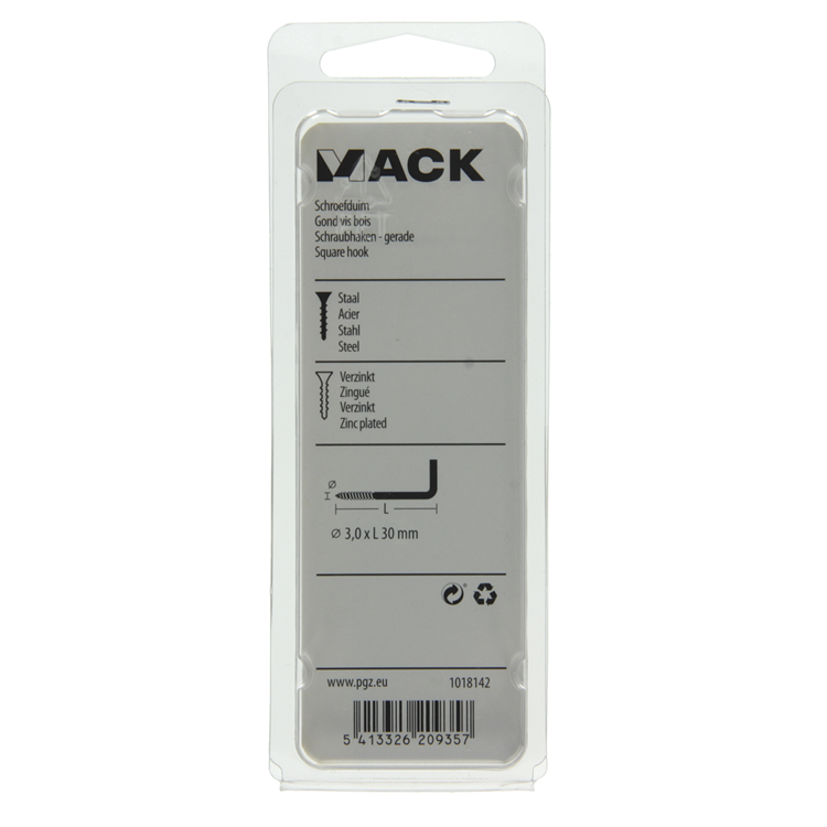 Load image into Gallery viewer, Mack 1018142 - schroefduim staal verzinkt 50 st 3,0 x 30 mm | 5 stuks
