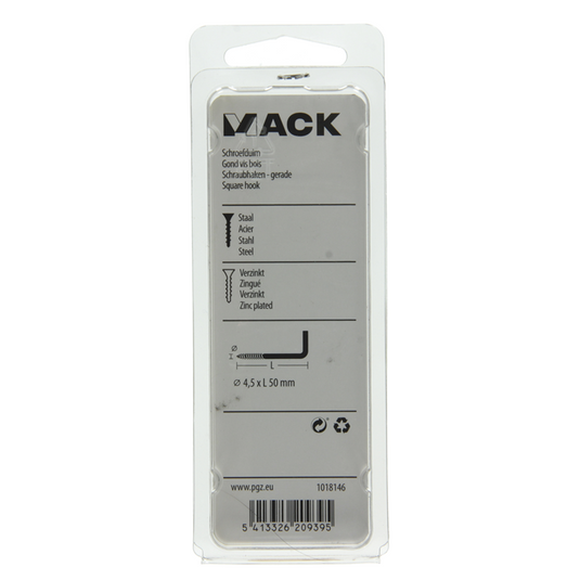 Mack 1018146 - schroefduim staal verzinkt 24 st 4,5 x 50 mm | 5 stuks