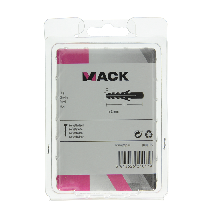 Load image into Gallery viewer, Mack 1018155 - plug polyethyleen 85 st 8mm | 3 stuks
