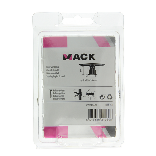 Mack 1018162 - hollewandplug nylon 20 st tb | 5 stuks