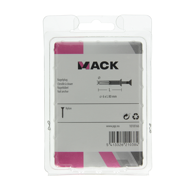 Load image into Gallery viewer, Mack 1018166 - nylon nagelplug polyamide 30 st 6 x 80 mm | 3 stuks
