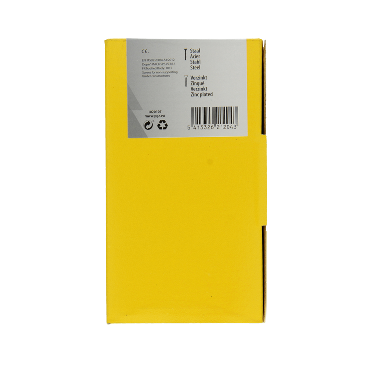 Load image into Gallery viewer, Mack 1020107 - spaanplaatschroef vz kop geelvz 200 st 4,5 x 60 mm | 2 stuks
