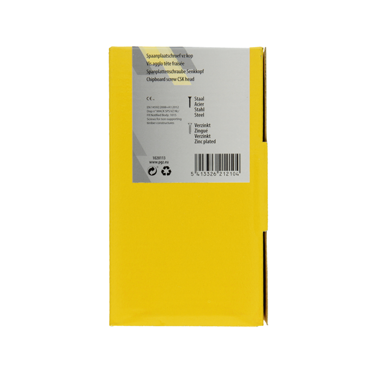 Load image into Gallery viewer, Mack 1020113 - spaanplaatschroef vz kop geel vz 200 st 5,0 x 40 mm | 3 stuks
