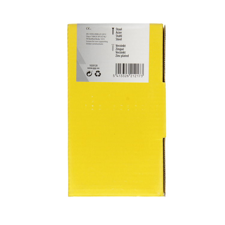 Load image into Gallery viewer, Mack 1020120 - spaanplaatschroef vz kop geel vz 100 st 5,0 x 100 mm | 2 stuks
