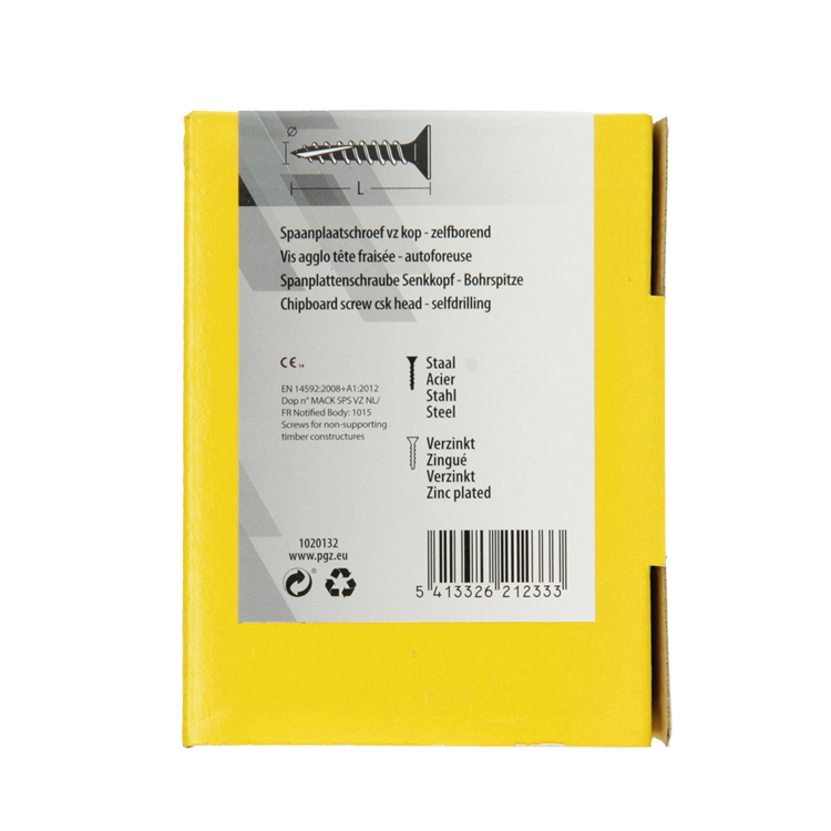 Load image into Gallery viewer, Mack 1020132 - spaanplaatschroef vz kp-zelfb.gvz 200st 3,5 x 35 mm | 5 stuks
