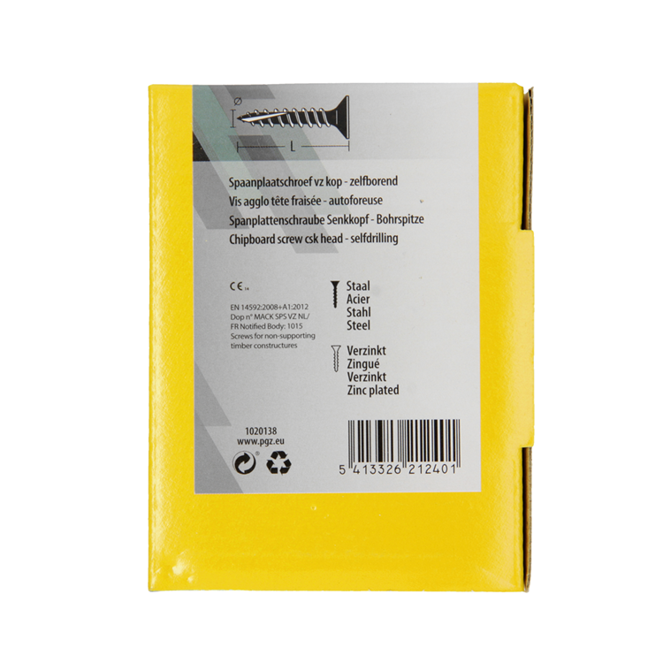 Load image into Gallery viewer, Mack 1020138 - spaanplaatschroef vz kp-zelfb.gvz 200st 4,0 x 35 mm | 5 stuks
