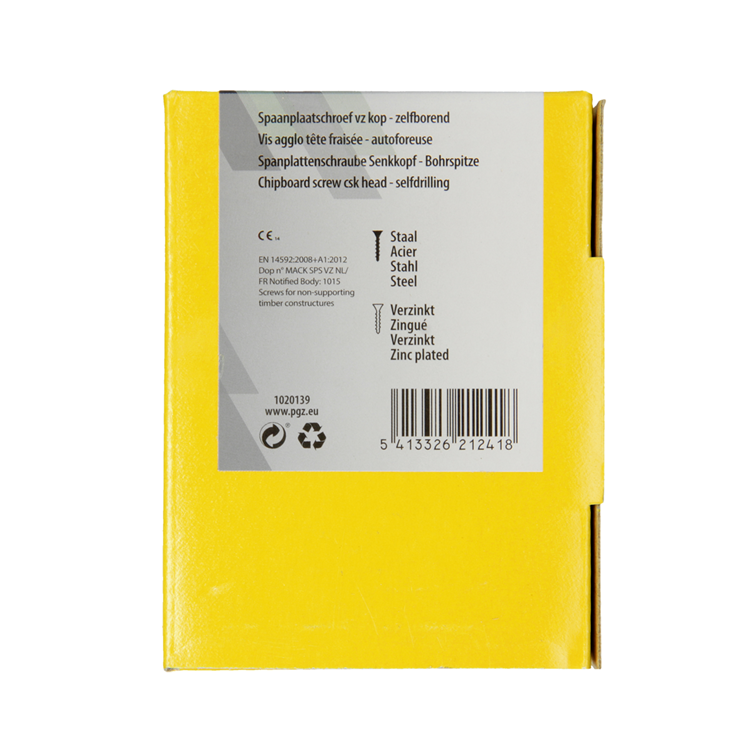 Load image into Gallery viewer, Mack 1020139 - spaanplaatschroef vz kp-zelfb.gvz 200st 4,0 x 40 mm | 5 stuks
