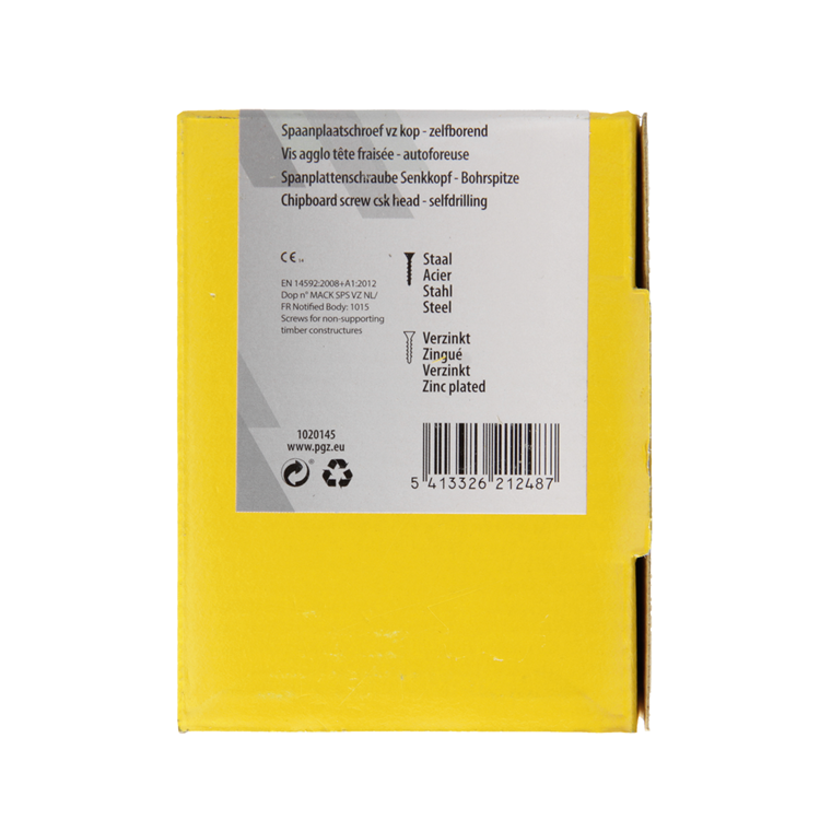 Load image into Gallery viewer, Mack 1020145 - spaanplaatschroef vz kp-zelfb.gvz 200st 4,5 x 40 mm | 5 stuks

