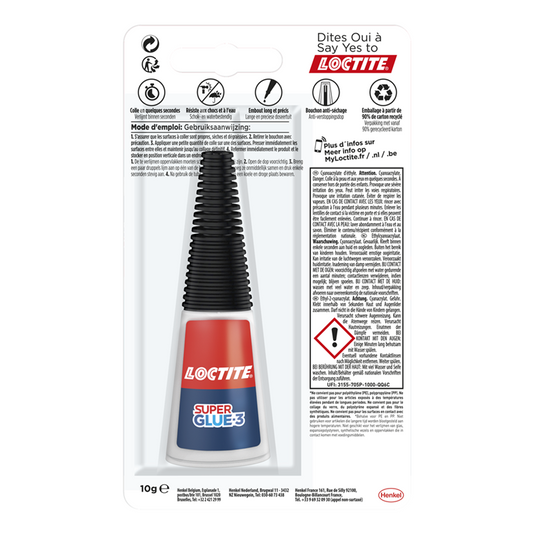 Loctite precision max 10 g blistercard | universele secondenlijm | multilijm voor knutsel precisie oplosingen | sterke alleslijm.