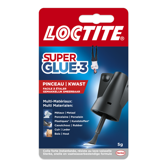 Loctite brush 5 g high precision | ideaal aanbrengen met kwast | high precision secondelijm | seconde lijm voor universele toepassing | seconden lijm, multilijm alleslijm | hobby| reparatiesecondelijm.