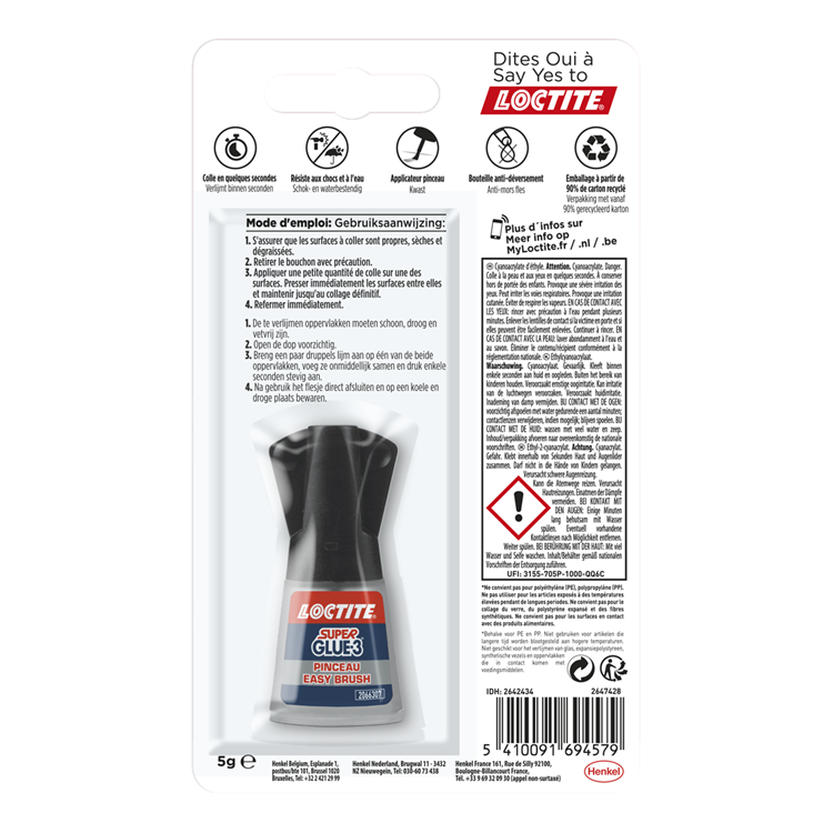 Load image into Gallery viewer, Loctite brush 5 g high precision | ideaal aanbrengen met kwast | high precision secondelijm | seconde lijm voor universele toepassing | seconden lijm, multilijm alleslijm | hobby| reparatiesecondelijm.
