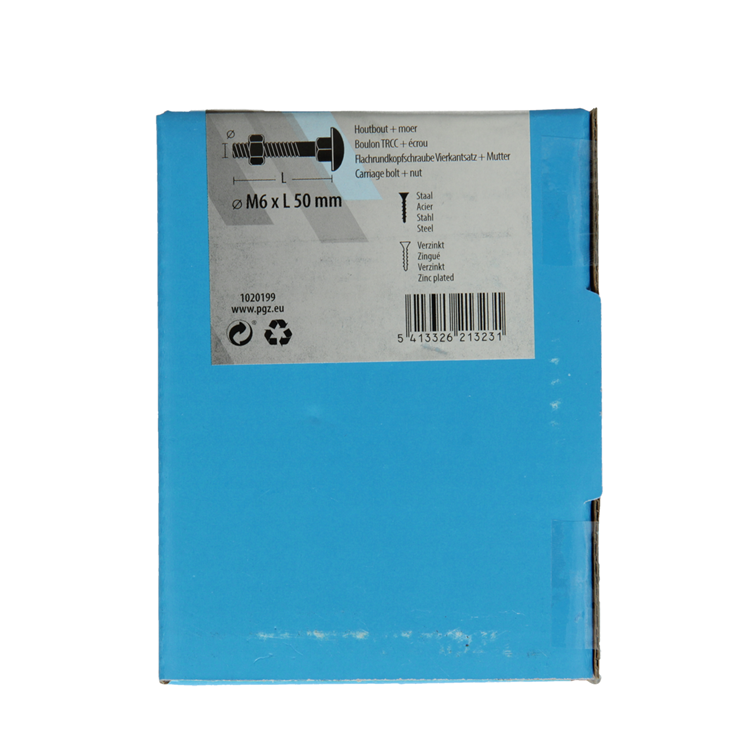Load image into Gallery viewer, Mack 1020199 - houtbout + moer verzinkt 26 stm6 x 50 mm | 5 stuks
