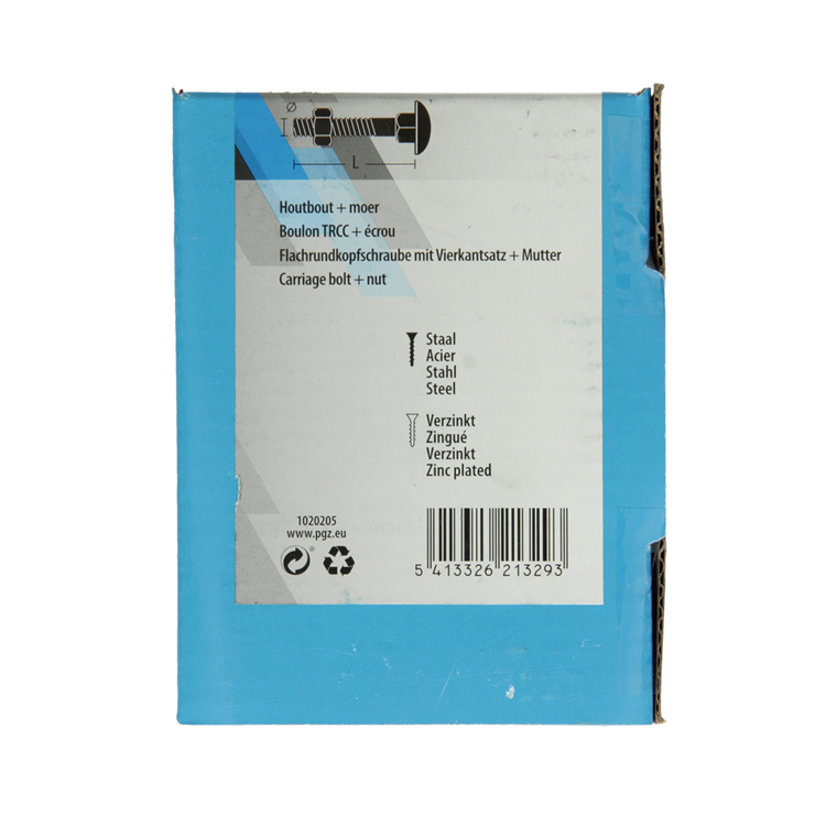 Load image into Gallery viewer, Mack 1020205 - houtbout + moer verzinkt 22 stm8 x 40 mm | 5 stuks
