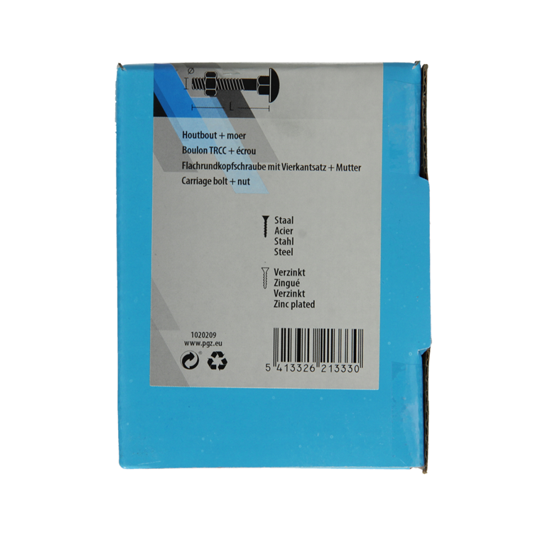 Load image into Gallery viewer, Mack 1020209 - houtbout + moer verzinkt 14 stm8 x 80 mm | 5 stuks
