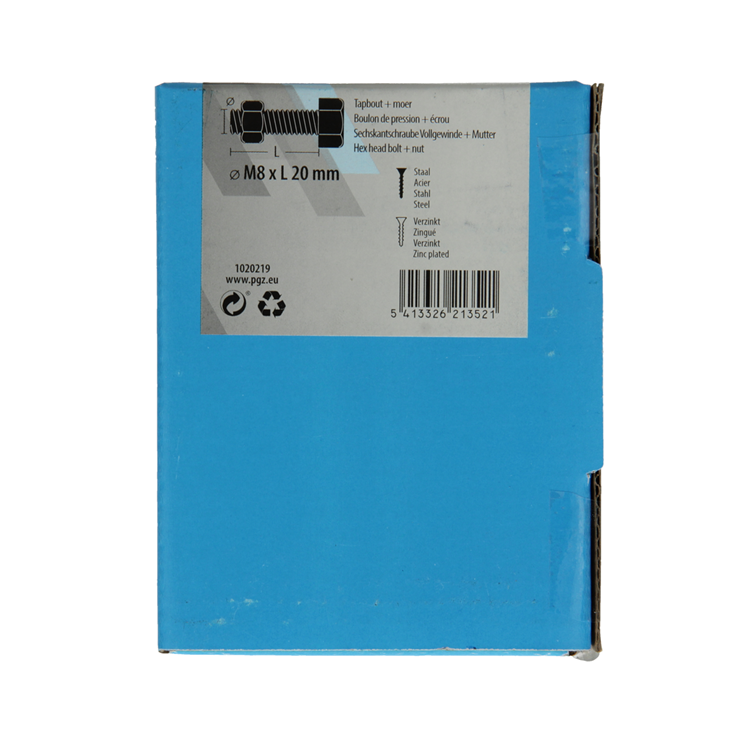 Load image into Gallery viewer, Mack 1020219 - tapbout + moer verzinkt 28 st m8 x 20 mm | 5 stuks
