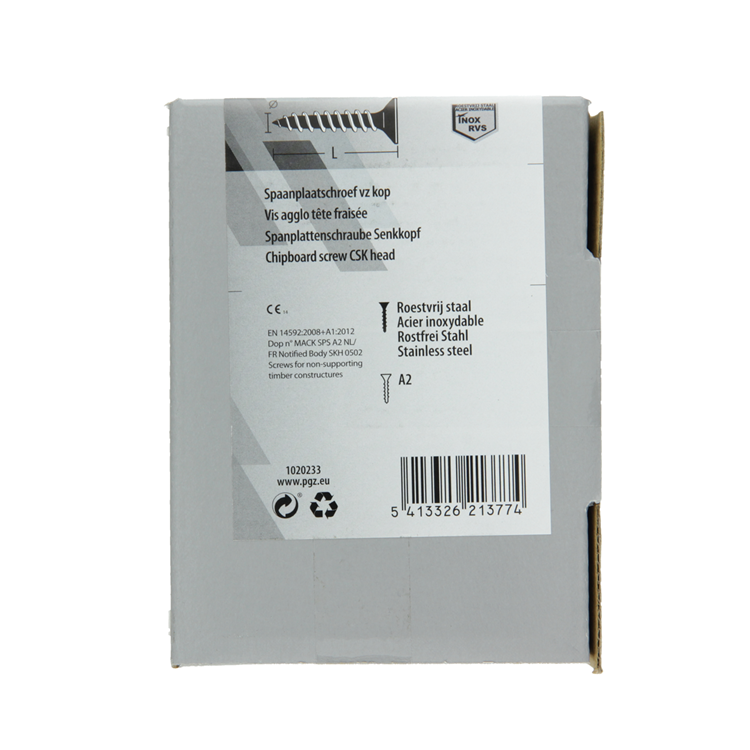 Load image into Gallery viewer, Mack 1020233 - spaanplaatschroef vz kop inox a2 200 st 4,0 x 30 mm | 2 stuks
