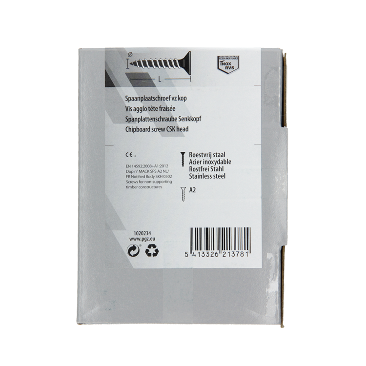 Load image into Gallery viewer, Mack 1020234 - spaanplaatschroef vz kop inox a2 200 st 4,0 x 35 mm | 2 stuks
