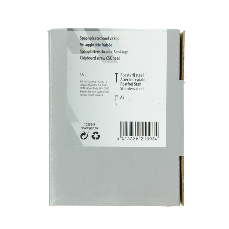 Load image into Gallery viewer, Mack 1020248 - spaanplaatschroef vz kop inox a2 50 st 5,0 x 80 mm | 2 stuks
