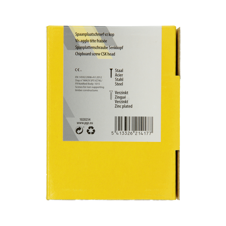 Load image into Gallery viewer, Mack 1020254 - spaanplaatschroef vz kop gvz 500 st 3,5 x 25 mm | 5 stuks
