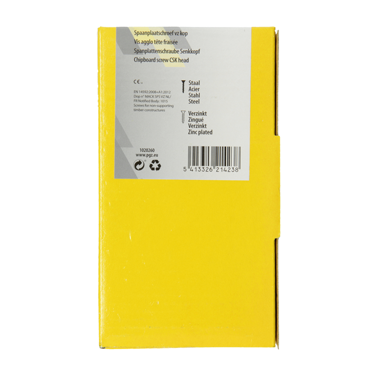 Load image into Gallery viewer, Mack 1020260 - spaanplaatschroef vz kop gvz 500 st 4,0 x 30 mm | 3 stuks
