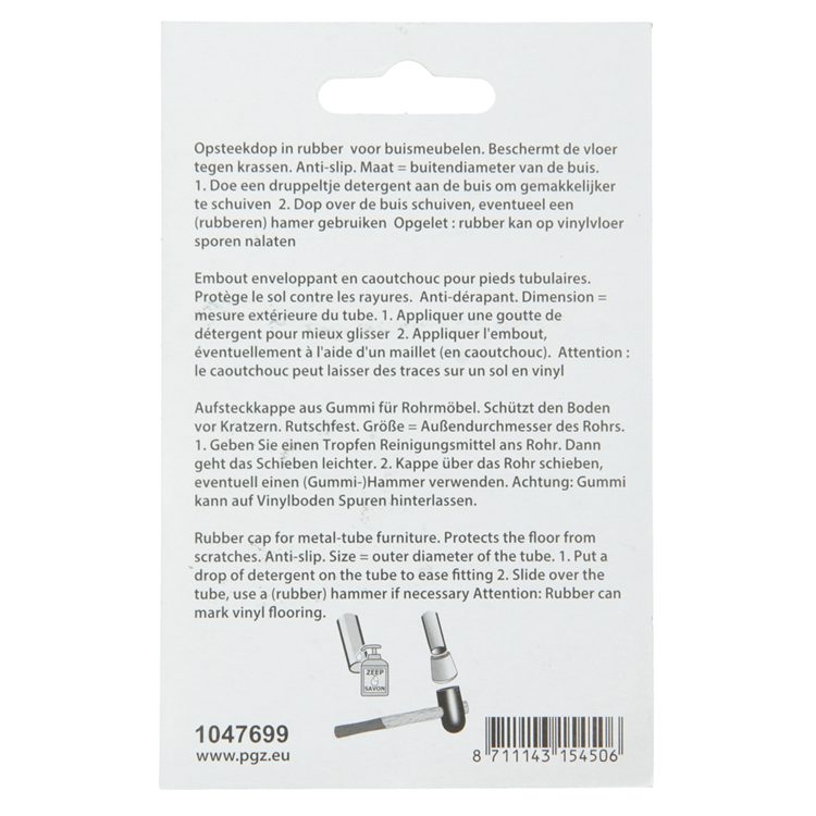Load image into Gallery viewer, Mack 1047699 - opsteekdop rubber zwart ø 22 mm 4 st pcs | 6 stuks
