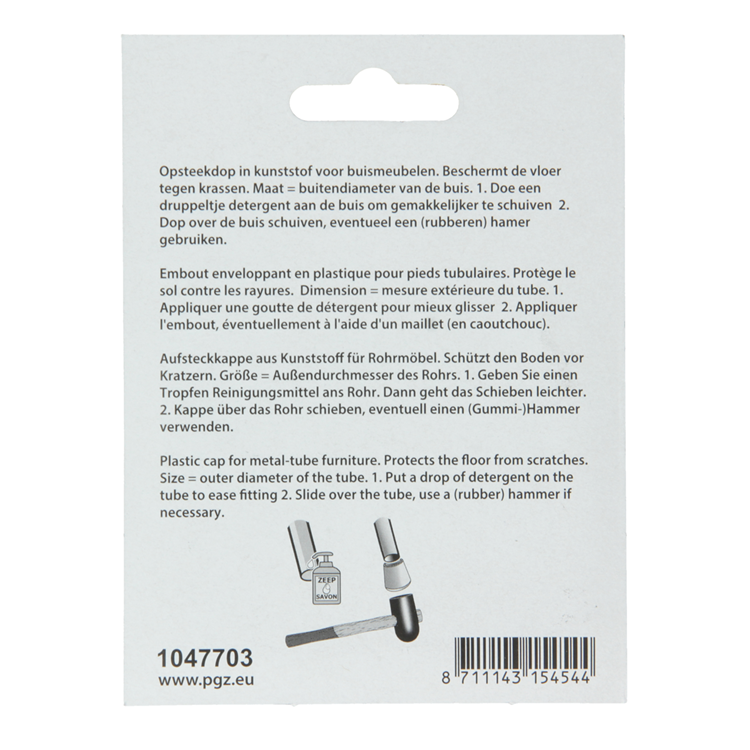 Load image into Gallery viewer, Mack 1047703 - opsteekdop kunststof zwart ø 19 mm 4 st pcs | 6 stuks
