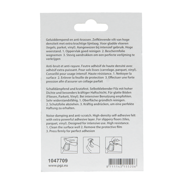 Load image into Gallery viewer, Mack 1047709 - viltpastille zelfklevend wit 70 x 95 mm 1 st pc | 12 stuks
