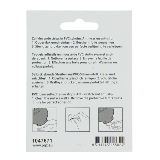 Mack 1047671 - antislipstrip zelfklevend zwart ø 28 mm 6 st pcs | 12 stuks