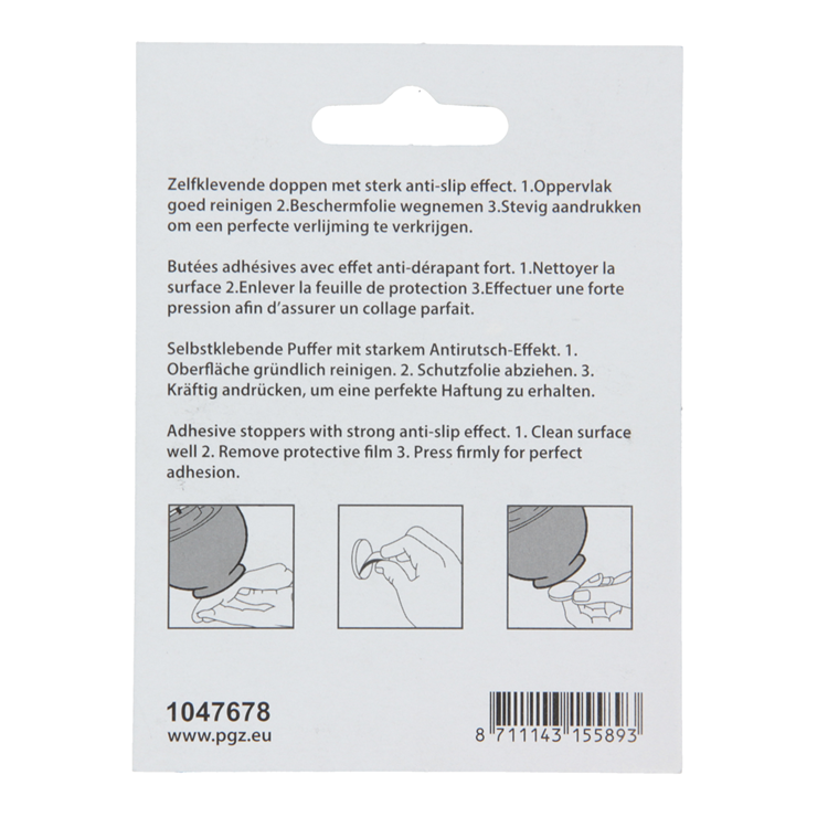 Load image into Gallery viewer, Mack 1047678 - anti-slip stootdop transparant ø 20 mm 4 st pcs | 12 stuks
